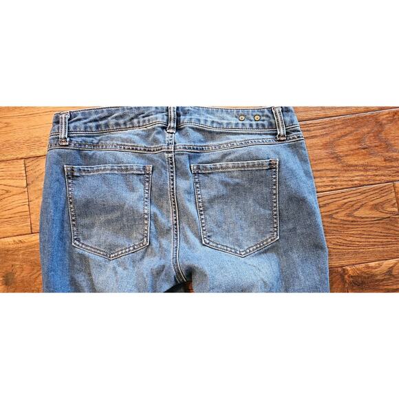 Cabi Jeans Skinny Blue Medium Wash Mid Rise Stretch Distressed 30 x 30 - 5087 - Picture 3 of 4